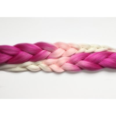 Kanekalon Easy Braid a Miss Rola Barva: HP/LPINK/WHITE (ombré růžová-bílá, pink-white shaded), Značka: Miss Rola – Zboží Dáma