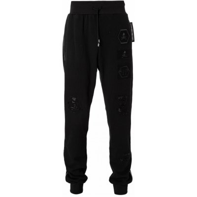 Philipp plein pánské streetwearové kalhoty MJT0360 černé
