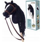 Kůň na tyči hobby horse HOPPIHORSE velikost A4 černý – Sleviste.cz