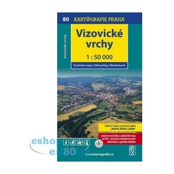Vizovické vrchy mapa 1:50 000