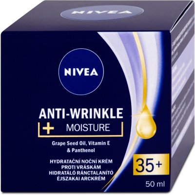 Nivea Anti-Wrinkle Night Care hydratační noční krém proti vráskám 50 ml