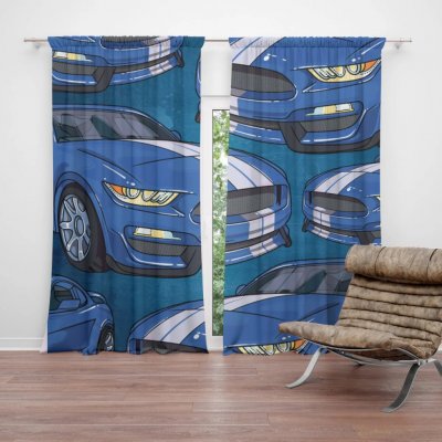 Sablio Závěs Mustang Pattern: 2ks 140x250cm – Hledejceny.cz