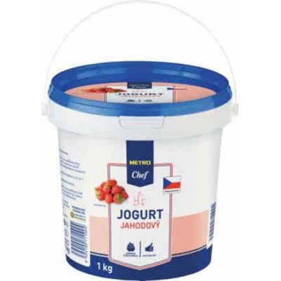 Metro Chef Jogurt Jahoda 3,5% 1 kg – Zboží Dáma