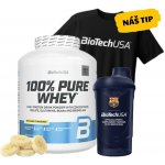 AKCE BioTech 100% Pure Whey 2270 g + ZDARMA Šejkr 600 ml + triko – Hledejceny.cz
