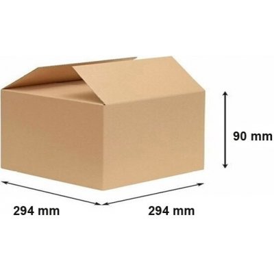 Obaly KREDO Kartonová krabice 300 x 300 x 100 mm 3VVL – Zboží Živě