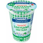 Madeta Jihočeská tradiční zakysaná smetana (15%) 180g – Zboží Dáma