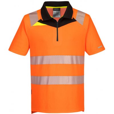 Portwest DX412 polokošile DX4 Hi-Vis S/S oranžová černá L – Zboží Dáma