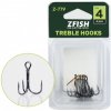 Rybářský háček Zfish Trojháček Treble Hooks Z-779 vel.6 6ks