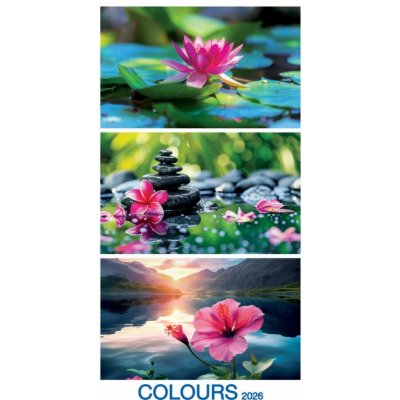 Colours nástěnný 33 x 60 cm 2026 – Sleviste.cz