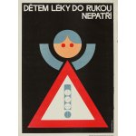 Plechová retro cedule / plakát - Dětem léky do rukou nepatří Provedení:: Plechová cedule A5 cca 20 x 15 cm – Hledejceny.cz