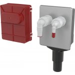 Sifon pračkový podomítkový Alca APS6 nerez pro napojení dvou spotřebičů – Hledejceny.cz