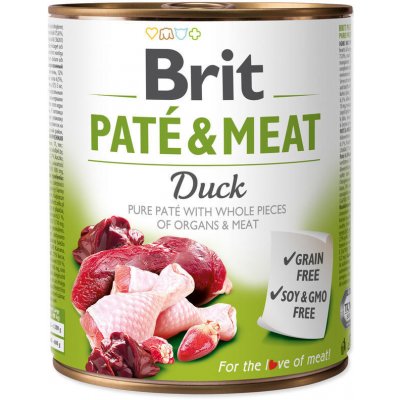 Brit Paté & Meat Dog Duck 5 x 800 g – Zboží Mobilmania