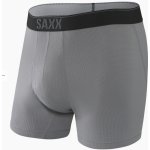 Saxx Quest Quick Dry Mesh Boxer Brief Fly dark charcoal II – Zboží Mobilmania