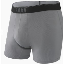 Saxx Quest Quick Dry Mesh Boxer Brief Fly dark charcoal II