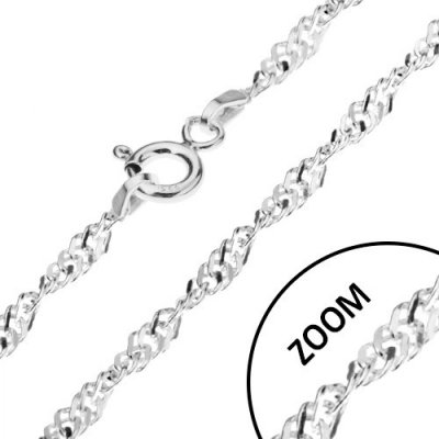 Šperky eshop Řetízek se spirálovým efektem ze stříbra U20.01 – Zboží Mobilmania
