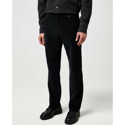 Wrangler Greensboro Black pánské Manšestráky Černé 112370723 – Zboží Dáma