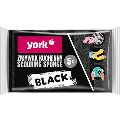 YORK houbička na nádobí 12 x 43 x 6,7cm 5 ks – Zboží Dáma
