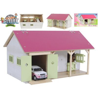 Mikro Trading Stáj pro koně 34x21x195cm růžová 1:32 – Zboží Mobilmania