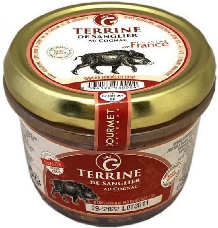 Gourmet Terrine de Sanglier au Cognac Kančí terina s koňakem 180 g