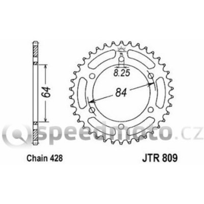 JT Sprockets JTR 809-51 – Zboží Mobilmania