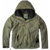 Army a lovecká bunda, kabát a blůza Bunda Surplus Windbreaker Zipper zelená