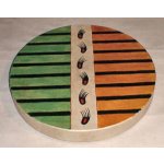 Mato Šamanský buben Bizon se stopami Velikost šamanského bubnu 30 cm – Zboží Dáma