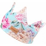 Miminato dětská korunková čelenka mentolové kytičky – Zboží Dáma