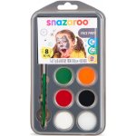 Obličejové barvy 5 x 2 ml houbička a štětec Hallowen – Zboží Dáma