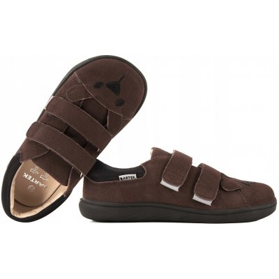 Bartek 8600662 barefoot dětské polobotky boty kůže hnědé – Zboží Dáma