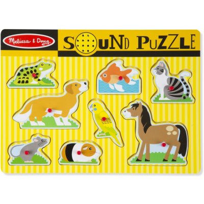 Melissa & Doug puzzle s úchyty a zvukem zvířata – Zboží Dáma