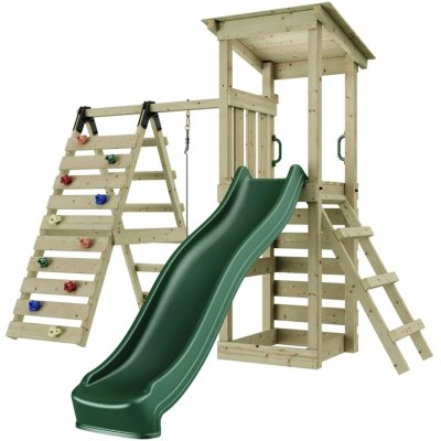 REBO Hrací věž Sevilla, přírodní, 306,2 x 184,1 x 228,8 cm – Hledejceny.cz