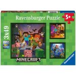 RAVENSBURGER Minecraft Biomes 3x49 dílků – Zbozi.Blesk.cz