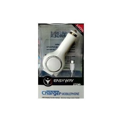 Mini USB a USB nabíječka do auta na 12V se samo navíjecím kabelem – Zbozi.Blesk.cz
