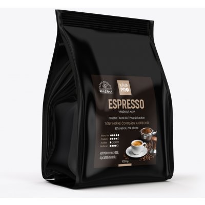 KávaPRO Espresso silná a plná káva na espresso zrnková 1 kg – Hledejceny.cz