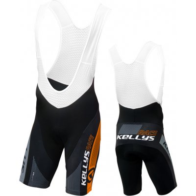 Cyklokalhoty KELLYS PRO Race krátké vložkou orange - XS Barva: Black, Velikost: XS