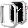 Obal a kryt k chytrým hodinkám Ahastyle premium PC Matte electroplated pro Apple Watch7 41MM silver 2ks WG59-D-41MM-silver