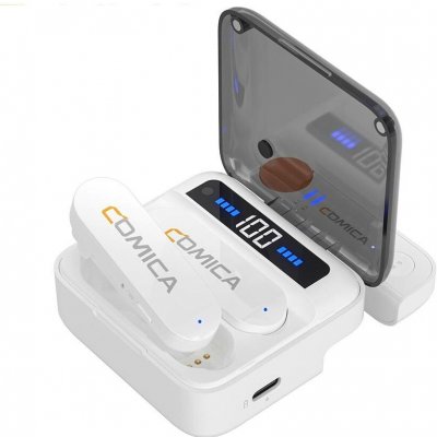 COMICA AUDIO Comica Vimo S (MI) 2,4G bezdrátové klopové mikrofony pro iPhone a iPad Vimo-S MI W Verze pro Lightning Apple (bílá) – Zboží Mobilmania