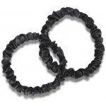 Pilō Pilō | Silk Hair Ties - Slim Black hedvábné gumičky do vlasů 2 ks – Sleviste.cz