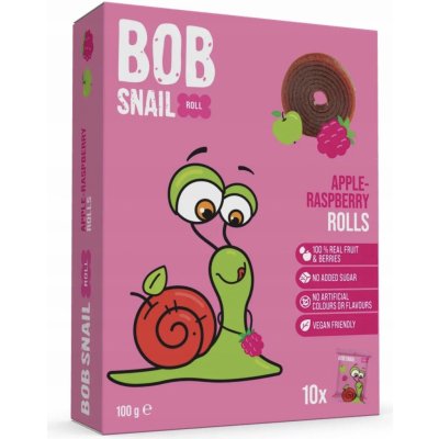 Šnek Bob ovocné rolky jablko malina 100 g – Zboží Dáma Šnek Bob ovocné rolky jablko malina 100 g – Zboží Dáma