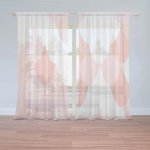Záclony Růžové obloučky: 2 ks - 150x250 cm - Sablio – Hledejceny.cz