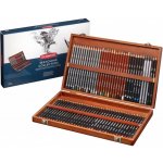 Derwent 2301902 Sketching Collection sada pastelek a tužek ke skicování v luxusní dřevěné kazetě 72 ks – Hledejceny.cz