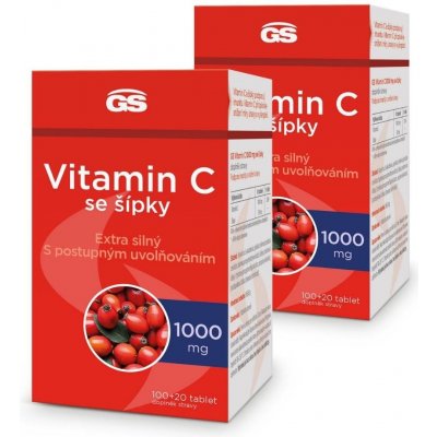 GS Vitamin C 1000 se šípky 2 x 120 tablet