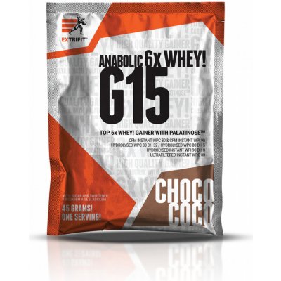 Extrifit G 15 Anabolic Gainer 45 g – Zboží Mobilmania