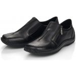 Dámské kožené polobotky L1780-00 Rieker černé schwarz – Zboží Dáma