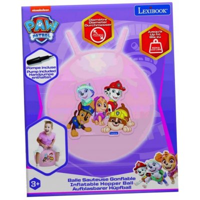 Lexibook Nafukovací skákací míč Tlapková Patrola 45 cm růžový – Zboží Dáma