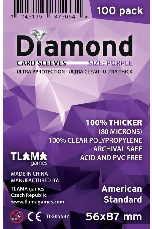 Tlama Games Diamond Purple American Standard 56x87mm 100ks
