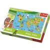 Puzzle Trefl Mapa světa 100 dílků