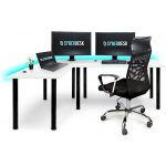 SyberDesk Gaming Pro levý bílý – Zboží Mobilmania