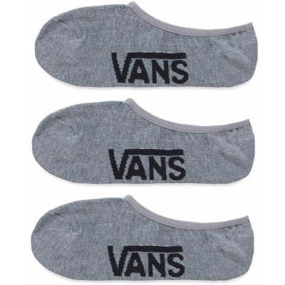 Vans Classic Super No S Heather Grey 3 Pairs Socks – Zboží Mobilmania
