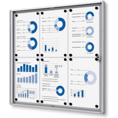 Jansen Display Interiérová vitrína Economy 6xA4 711 x 655 mm – Zboží Živě